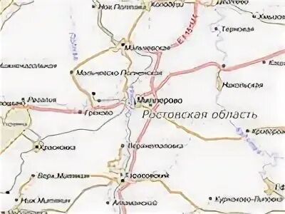 Миллерово ростовская область на карте
