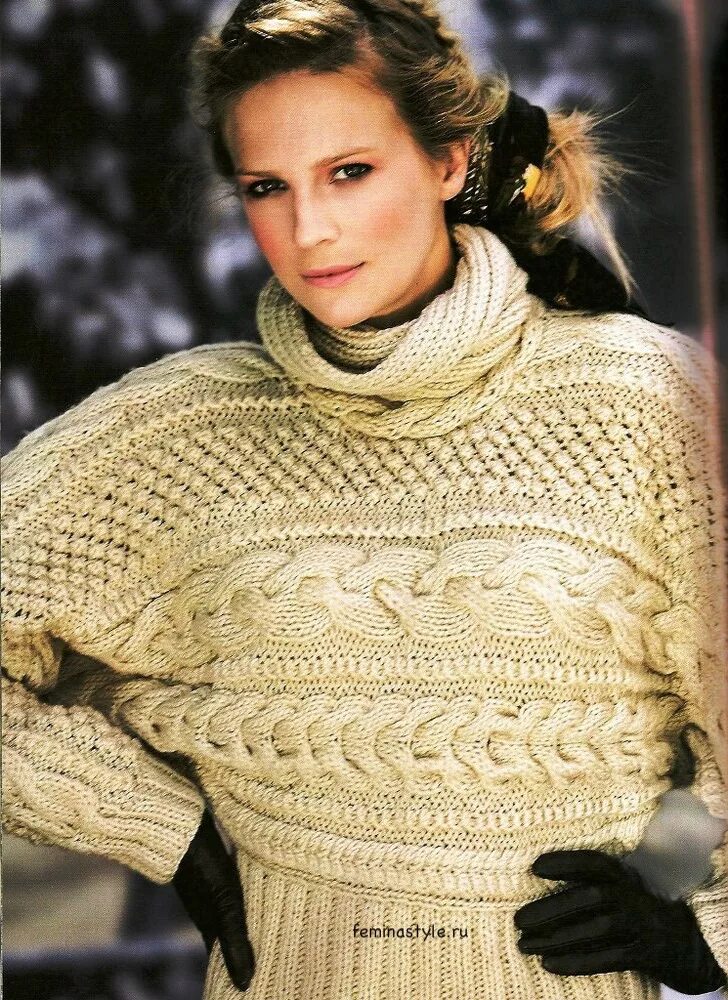 оригинальные модели связанные спицами для женщин