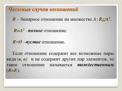 Отношение полноты