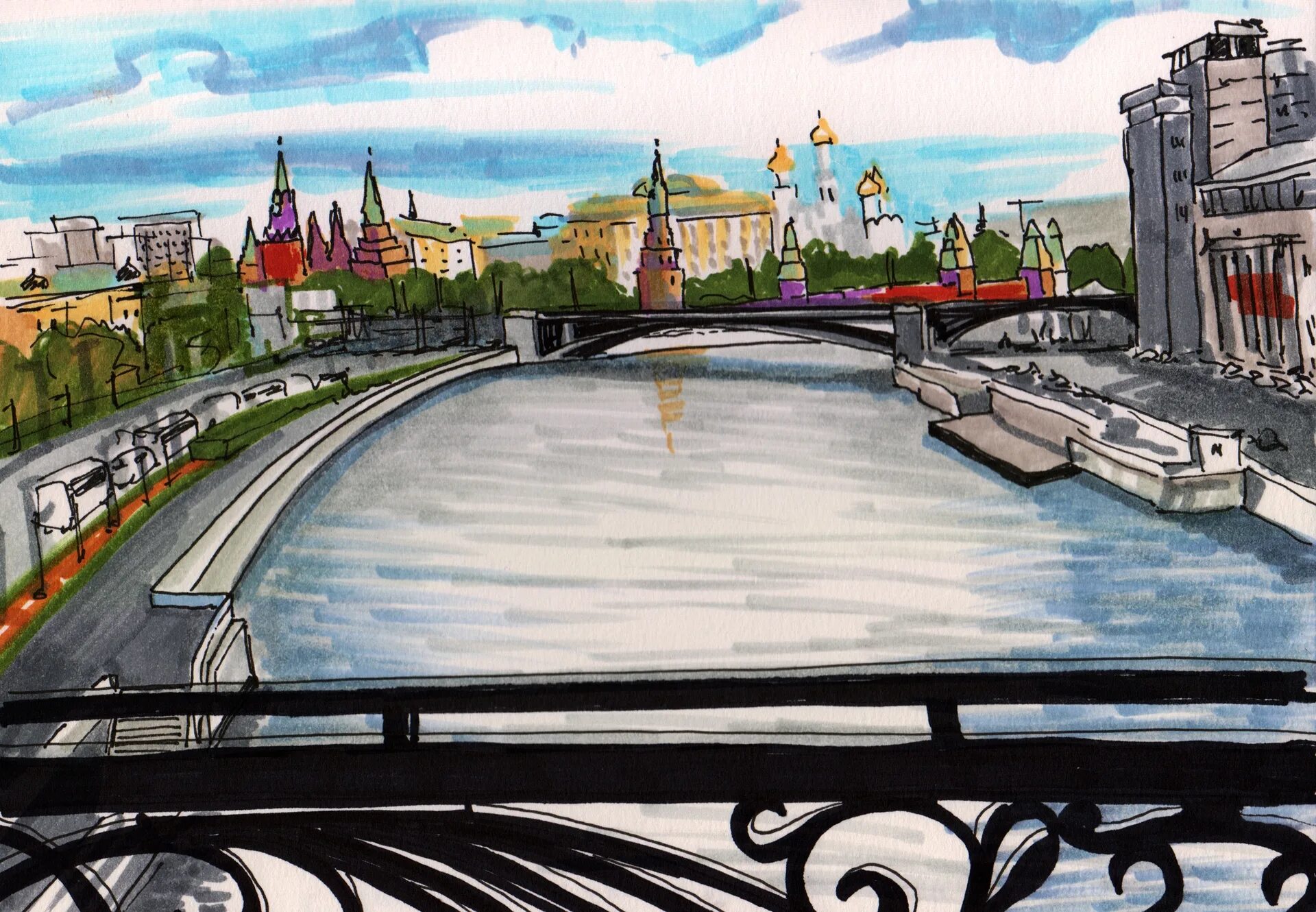 Рисунок города кемерово. Город рисунок. Стилизованный пейзаж города. Нарисованный город. Нарисовать город Москва.