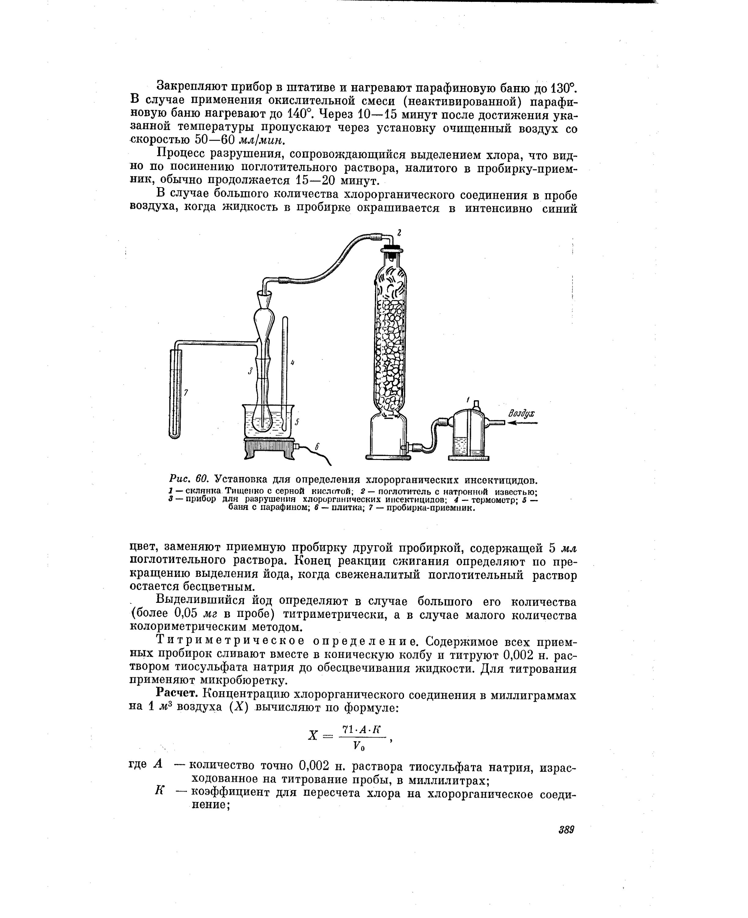 Прибор для определения парафинов рисунок. Реакция с натронной известью. Установка определения хлорорганических соединений. Методы и приборы для определения серной кислоты.