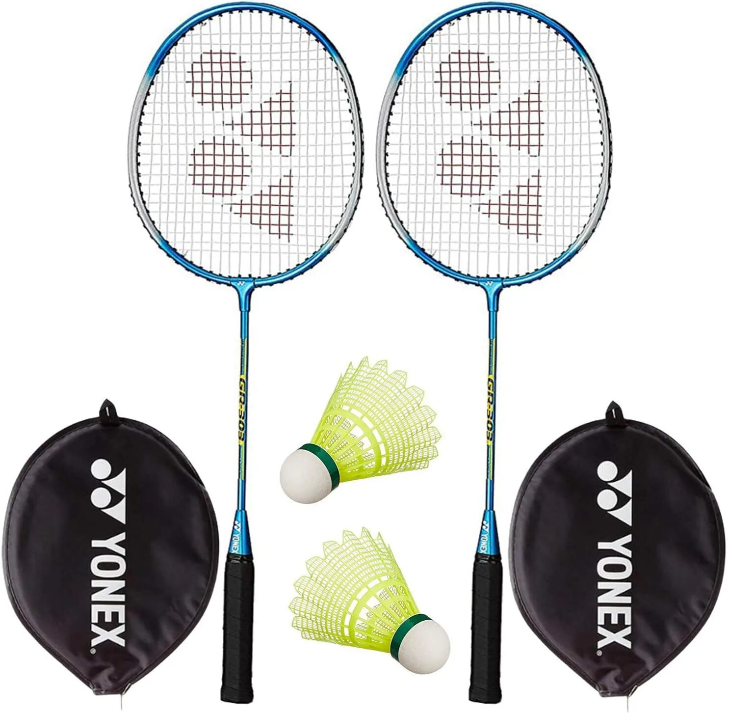 Набор для игры в бадминтон (2 ракетки + чехол) bsw 603. Комплект для бадминтона. Бадминтон инвентарь. Бадминтон инвентарь. 168c-12.