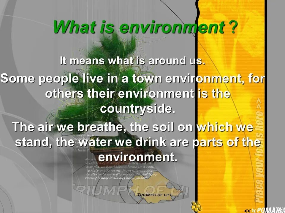 2 what is the environment. What is environment. презентация по английскому языку на тему экология. урок по английскому языку ecology. план урока на тему экология по английскому.