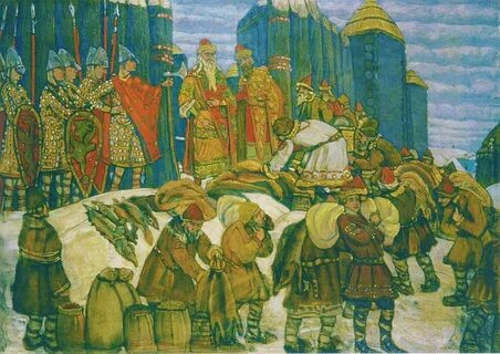 Взимание дани в древней руси