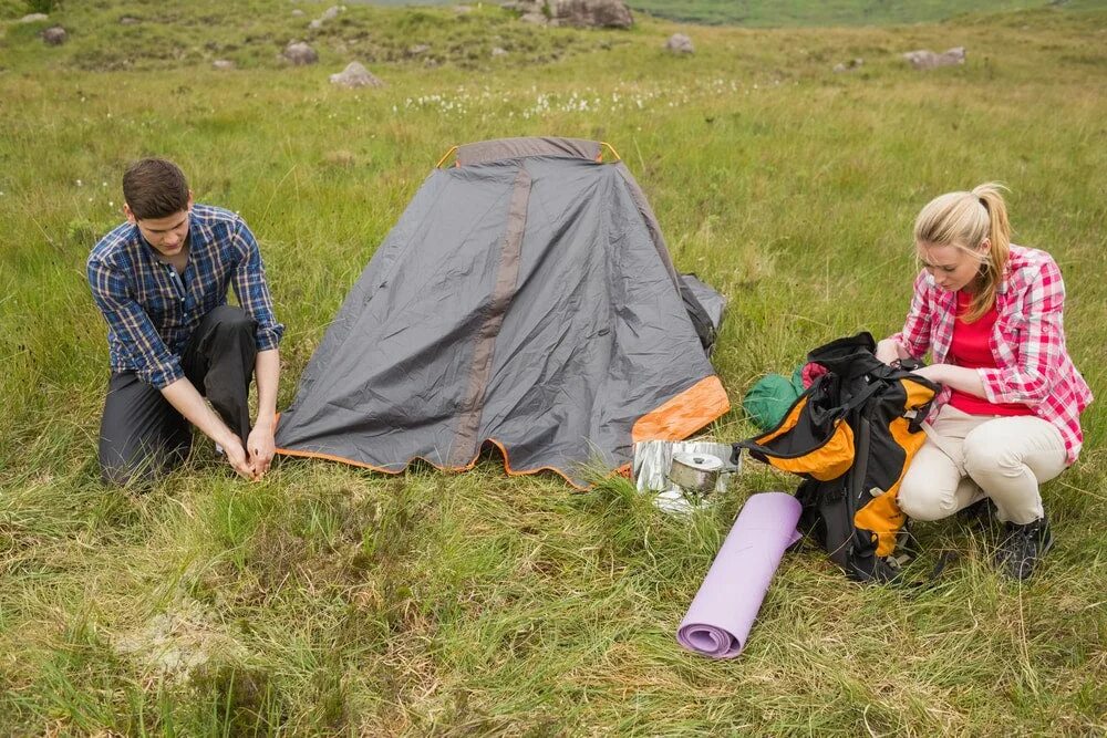 Their Tent. People usually stay in a Tent when. Pitching Tents.