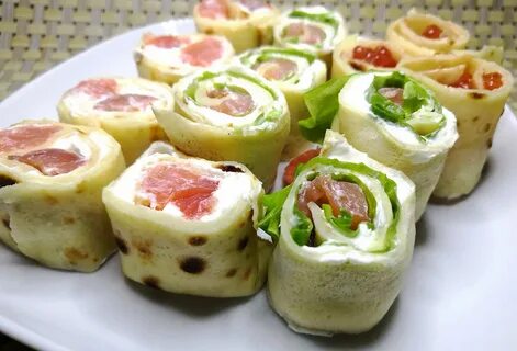 Блинчики с крабовыми палочками