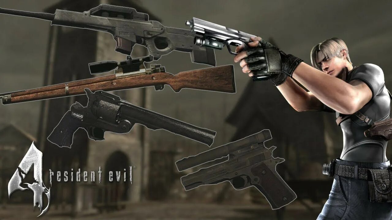 Звук перезарядки оружия. Resident Evil 4 оружие. Оружие из Resident Evil 4. Resident Evil 4 Remake оружие. Оружие Resident Evil 4 VR.
