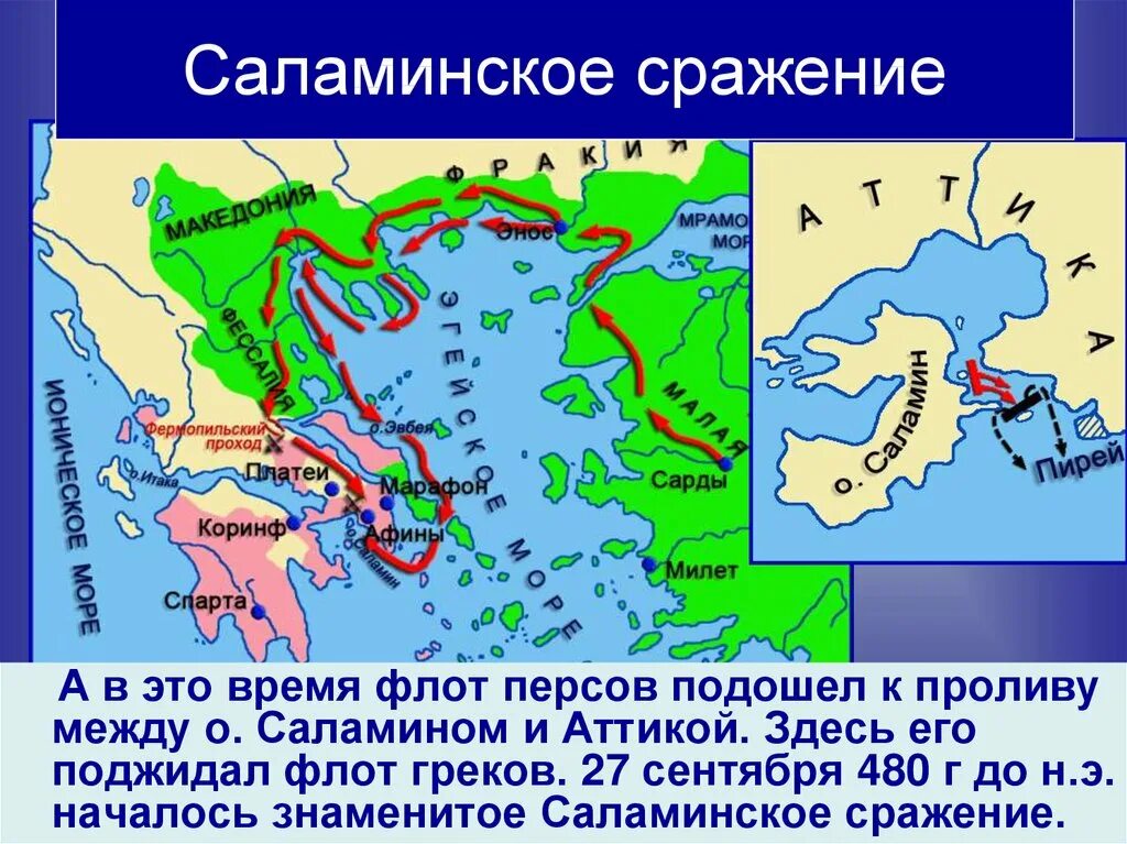 Где произошло саламинское сражение