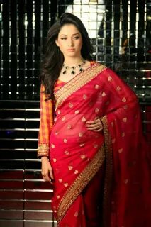 Glamorous Diva TAMANAAH BHATIA photo shoot in saree.