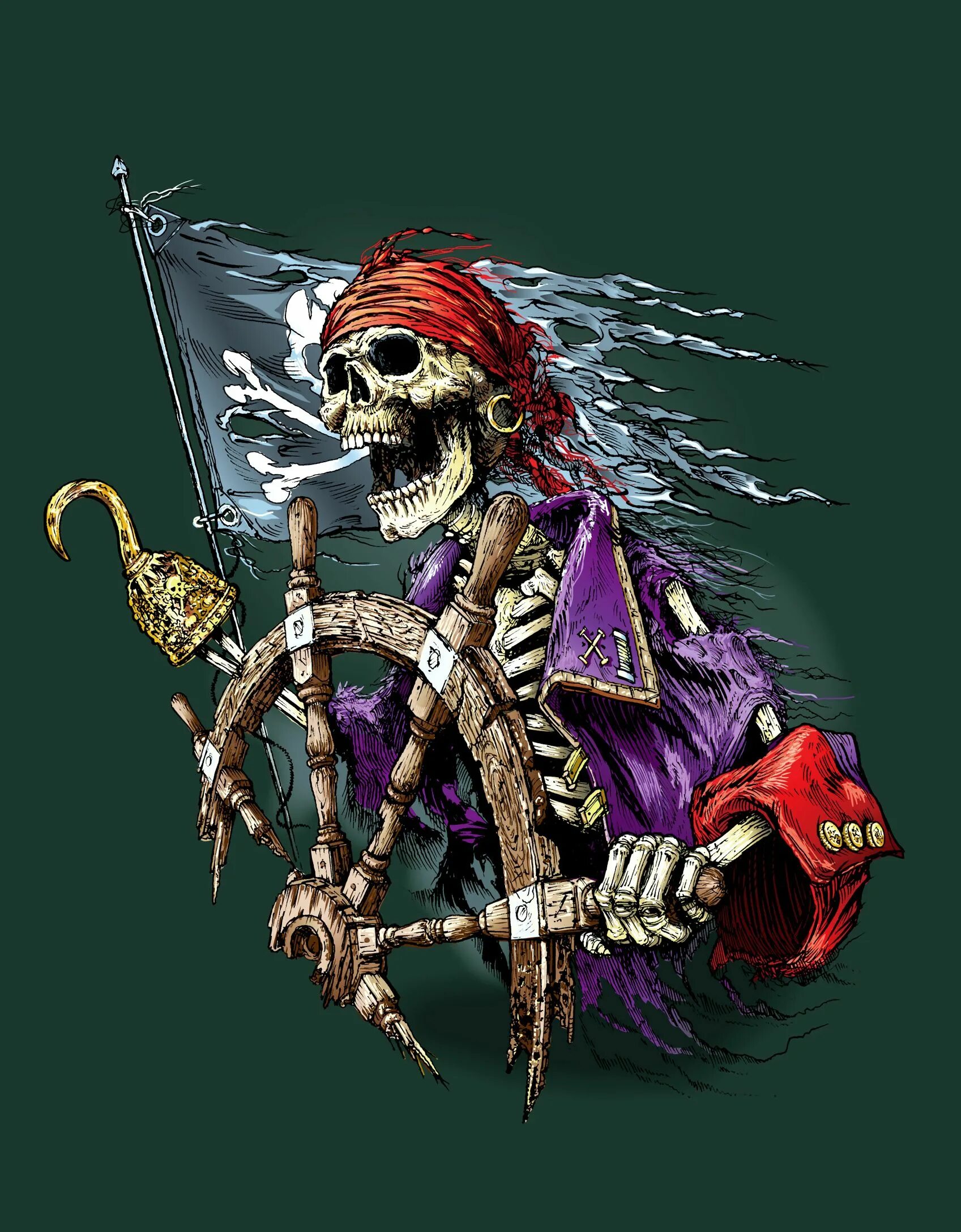 Ужасный пират. Скелет пират арт. Скелет пират арт Дэйви. Веселый Роджер пираты Карибского моря. Скелет Роджер.