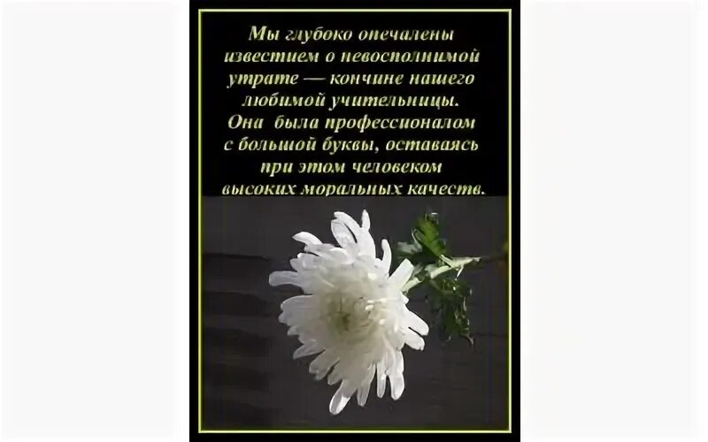 Умершей учительнице
