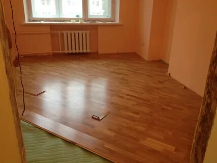 Ламинат на деревянный пол в квартире