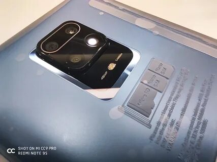 Note 9 pro отпечаток
