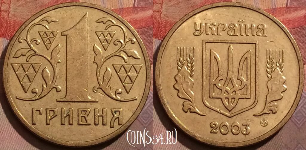 1 Гривна 2003. Украина 1 гривна 2003. Монета Украина 1 гривна. Одна гривна монета 2003 года.