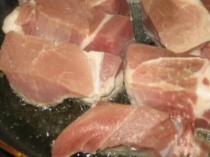 Рецепт мяса кусочками из свинины