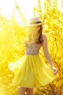 Yellow dress rock paper