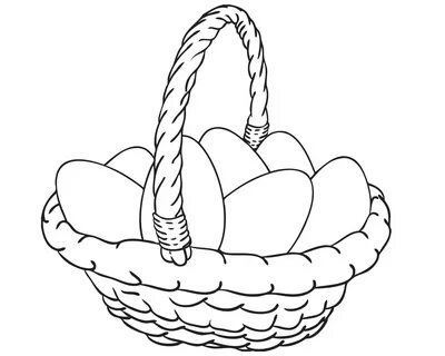 Рисунок корзина с шишками