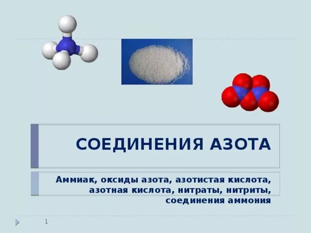 Химическое соединение аммиака