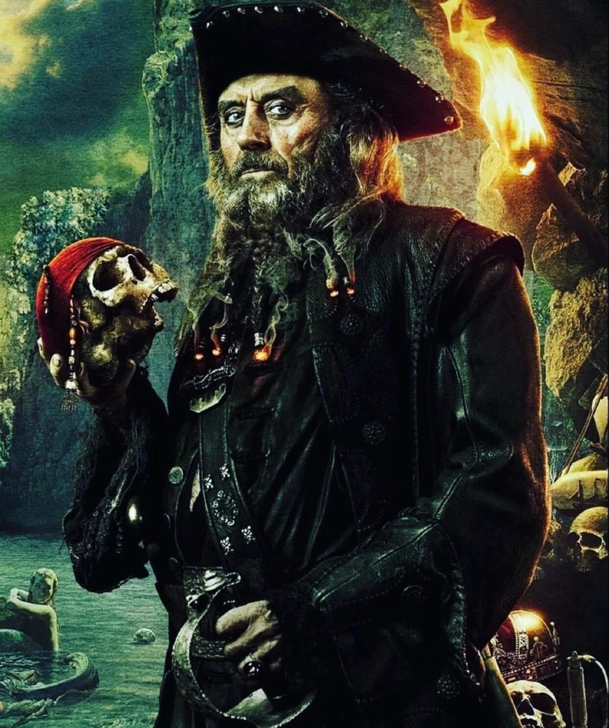 Пираты черный капитан. Чёрная борода пираты Карибского моря. Капитан черная борода пираты Карибского моря.