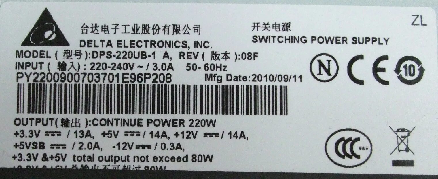 Switching power supply model
