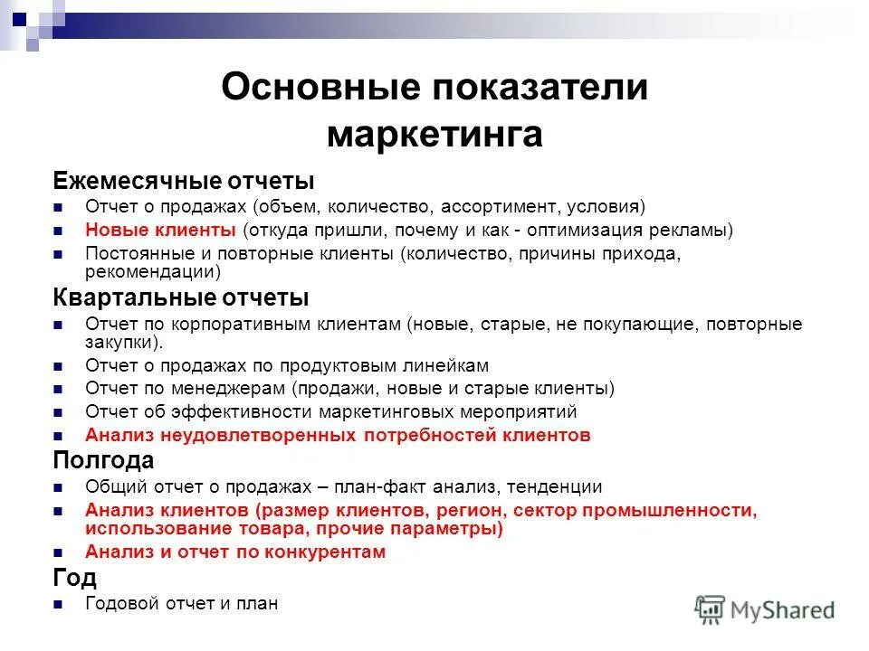 Что нужно на маркетолога после 11. Отчет по маркетингу. Показатели плана маркетинга. Маркетинговые образцы.