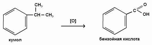 Бензойная кислота из кумола. Бензойная кислота из толуола. Синтез бензойной кислоты. Получение бензойной кислоты из кумола.