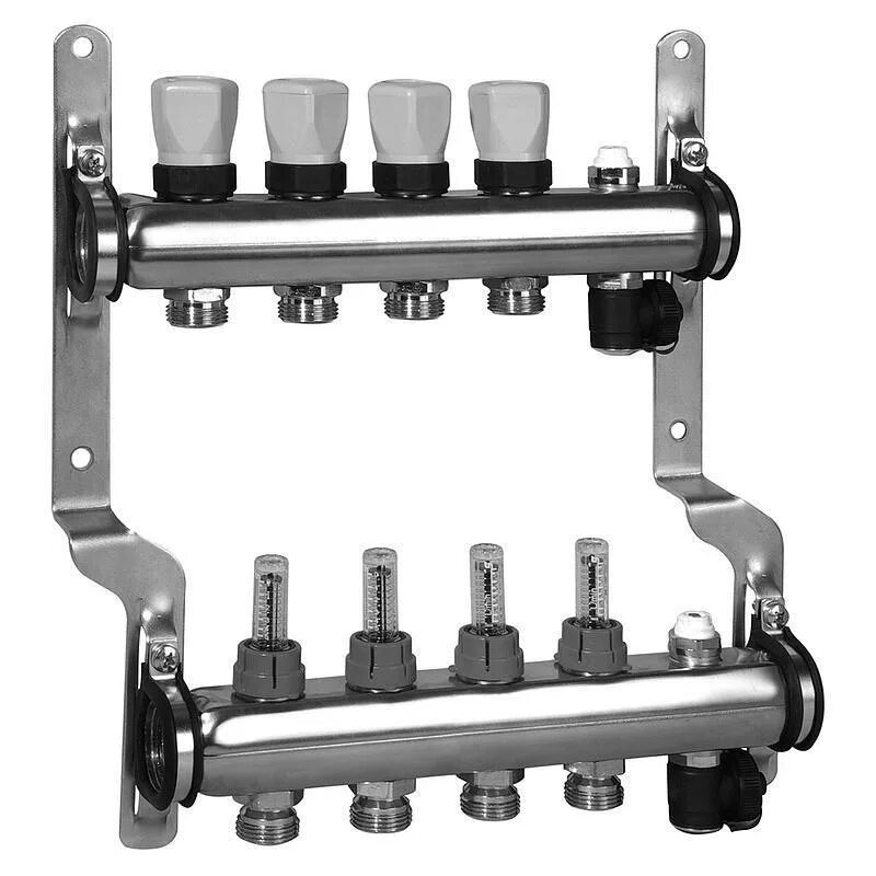 Распределительный коллектор Майбес на 5 контуров. Распределительный коллектор Meibes на 5 контуров. Коллектор Майбес 7 контуров с расходомерами. Meibes коллектор с расходомерами на 5 выходов (RW 1794145). Распределительный коллектор 5