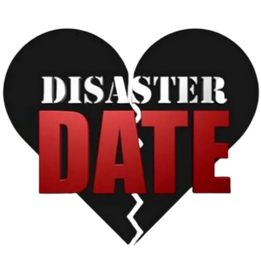 Date disasters. Disaster logo. disastrous date.