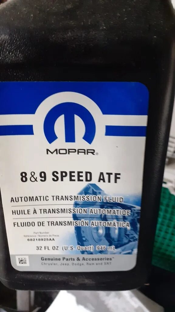 Atf speed. Mopar 8 9 Speed ATF. 68218925aa Mopar. 68218920ab Mopar. Mopar ZF 8 9 Speed ATF.