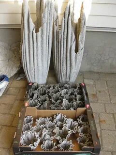 Из тряпок и цемента для сада