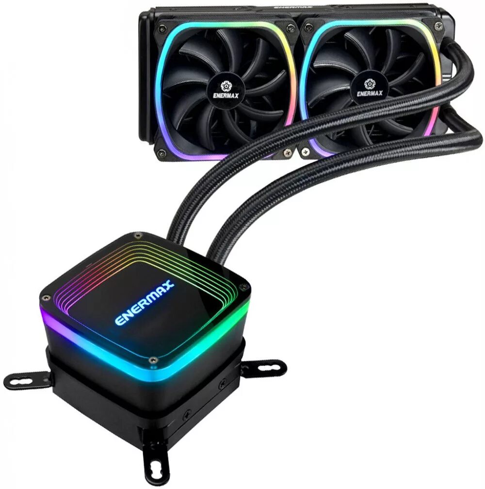 Enermax Aquafusion 240. Enermax ELC-aqf240-SQA. ELC-aqf240-SQA Aquafusion Aquafusion, TDP 350w, Squa RGB Fan 2x120mm RTL. Сво Энермакс. Жидкостный кулер