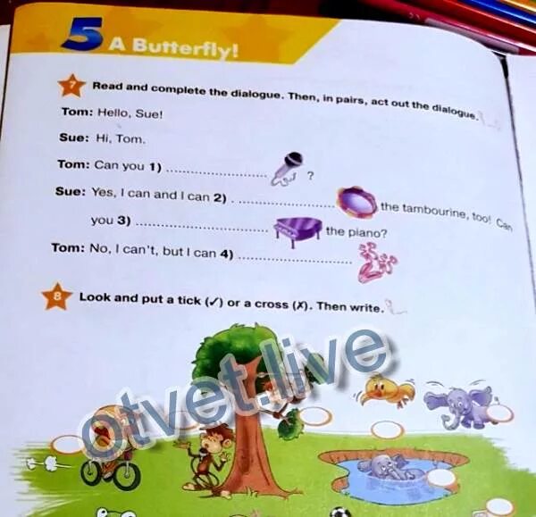 L can t see. Read and complete. Английский. Язык. Look. Read. And. Find. In. Look and put a Tick or a Cross then write ответы. Look read and complete 3 класс.