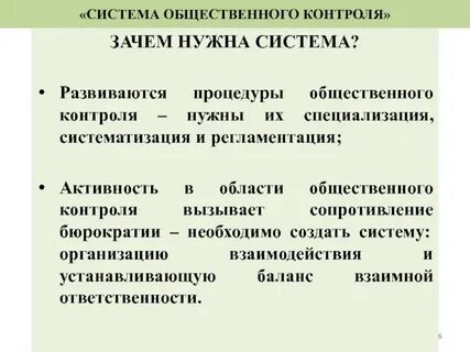 Общественный контроль за деятельностью исполнительной власти