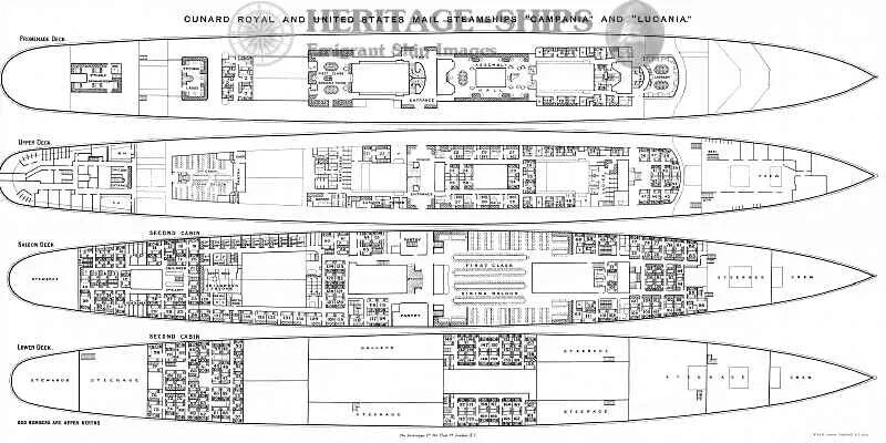 Rms дб. Rms lucania. план палуб карпатия. титаник схема палуб. чертежи парохода карпатия.