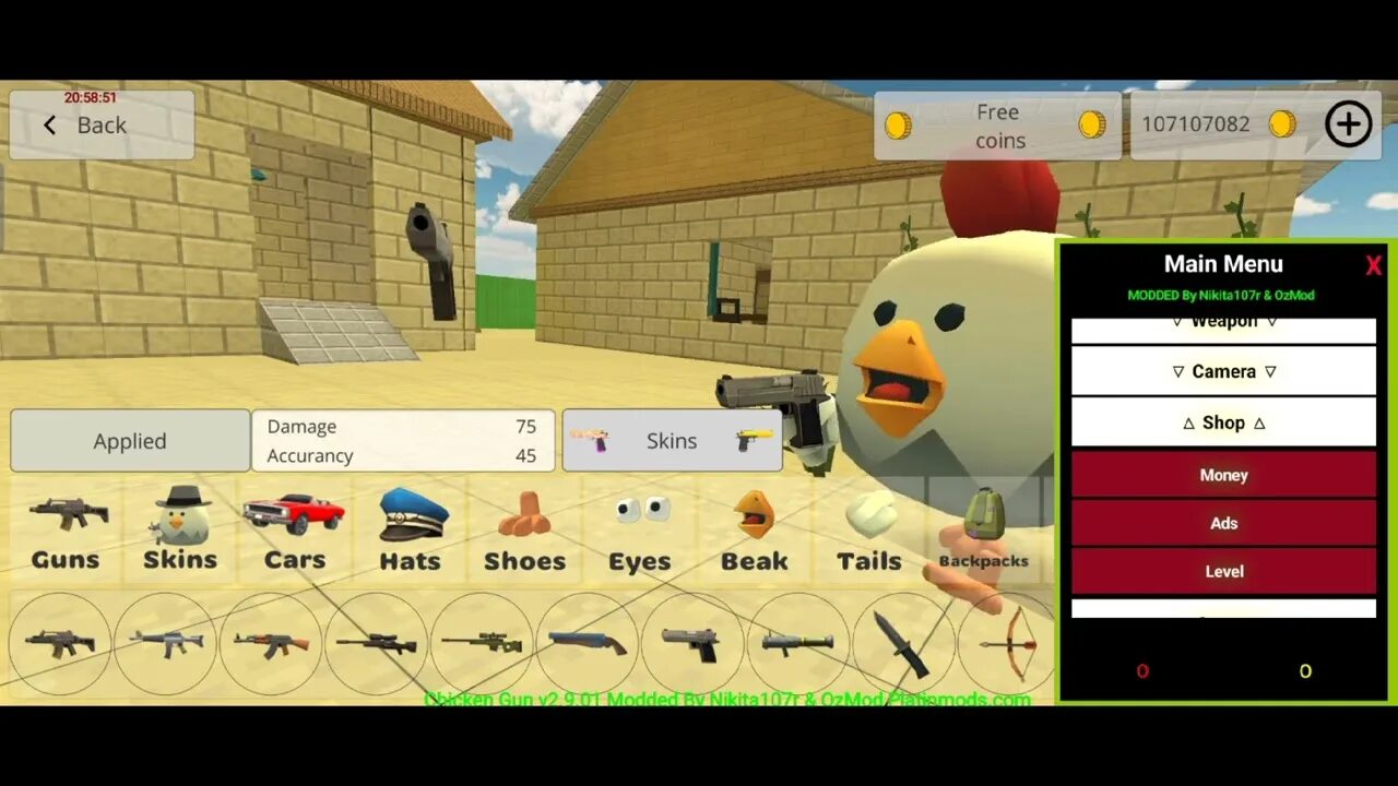 Chicken gun mod menu 3.6 0. Chicken gun mod menu 3.6 0