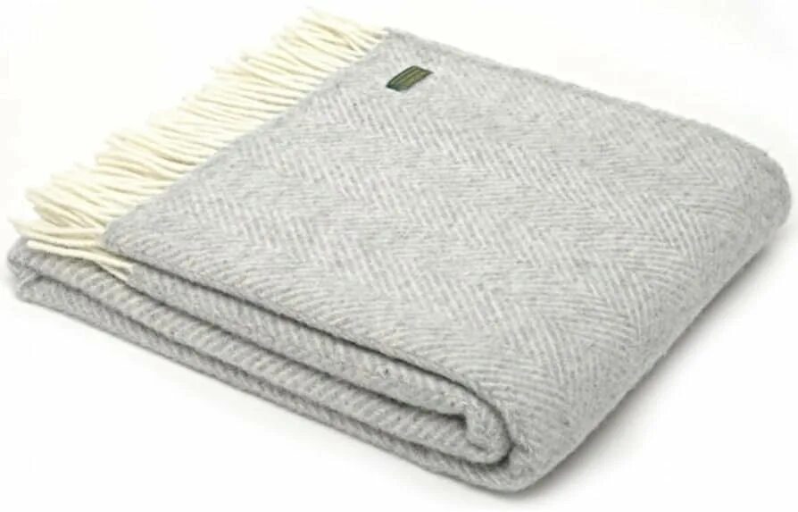 Плед 130х200 Alpaka Exclusive Fishbone White Grey. Warm Wool. Warm Wool Blanket. All Wool о бренде.