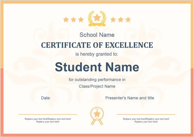 Certificate of Excellence student name. School Certificate example. School Certificate in Lebanon.