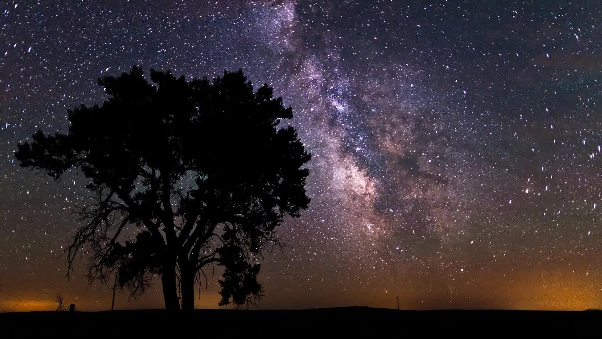 Звездное небо. Ночное небо. Млечный путь. Ночное небо с земли. Tree star