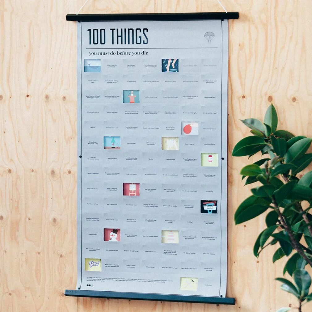 Вещи которые нужно сделать в жизни. Концепция 100 вещей. Проект 333 вещи. Truelife плакат. 100 вещей в жизни.