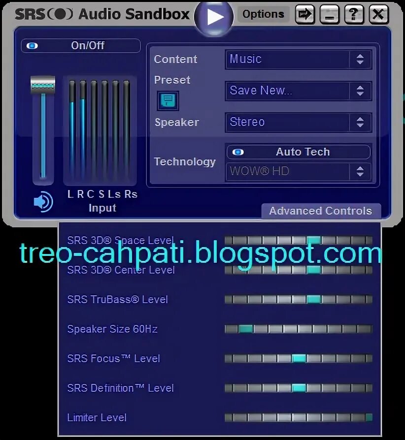 Srs audio sandbox. Программа для басов на пк. 2. Прога srs audio sandbox. 10.