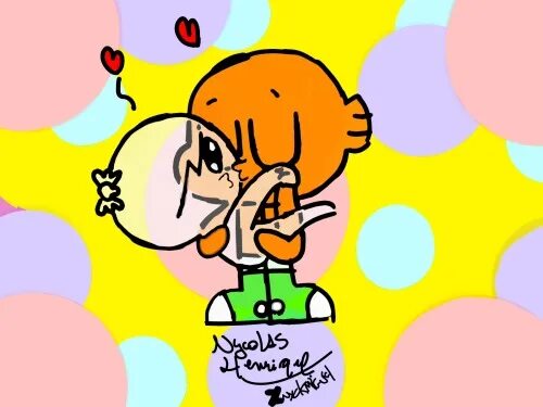 Darwin x Carrie. TAWOG Darwin x carry. Darwin x Carrie Art. Gumball x Carrie.