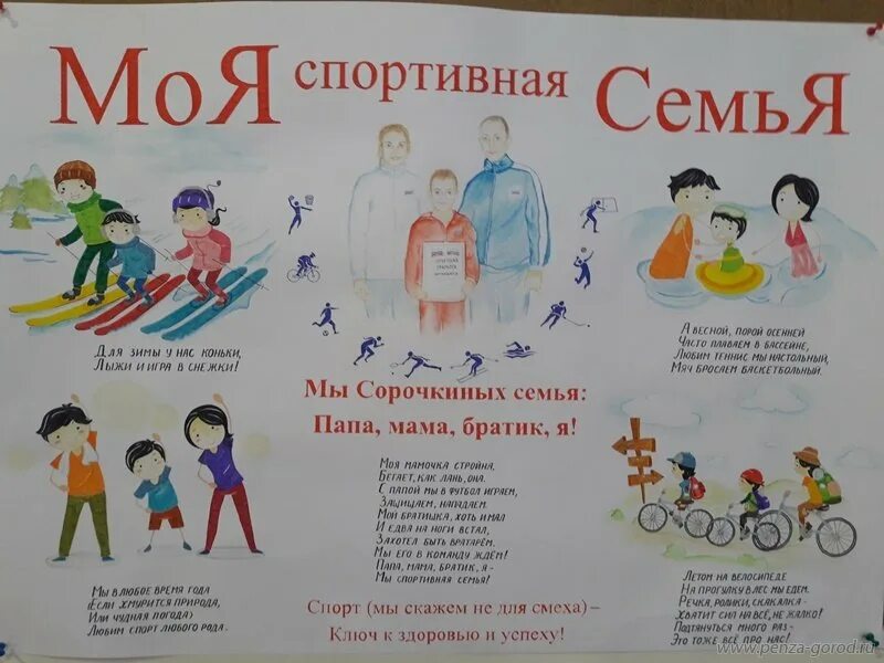 Спортивная семья рассказ. Спортивные лозунги плакаты для детей. мама папа я спортивная семья стихи. плакат спортивная семья. стих про спортивную семью.