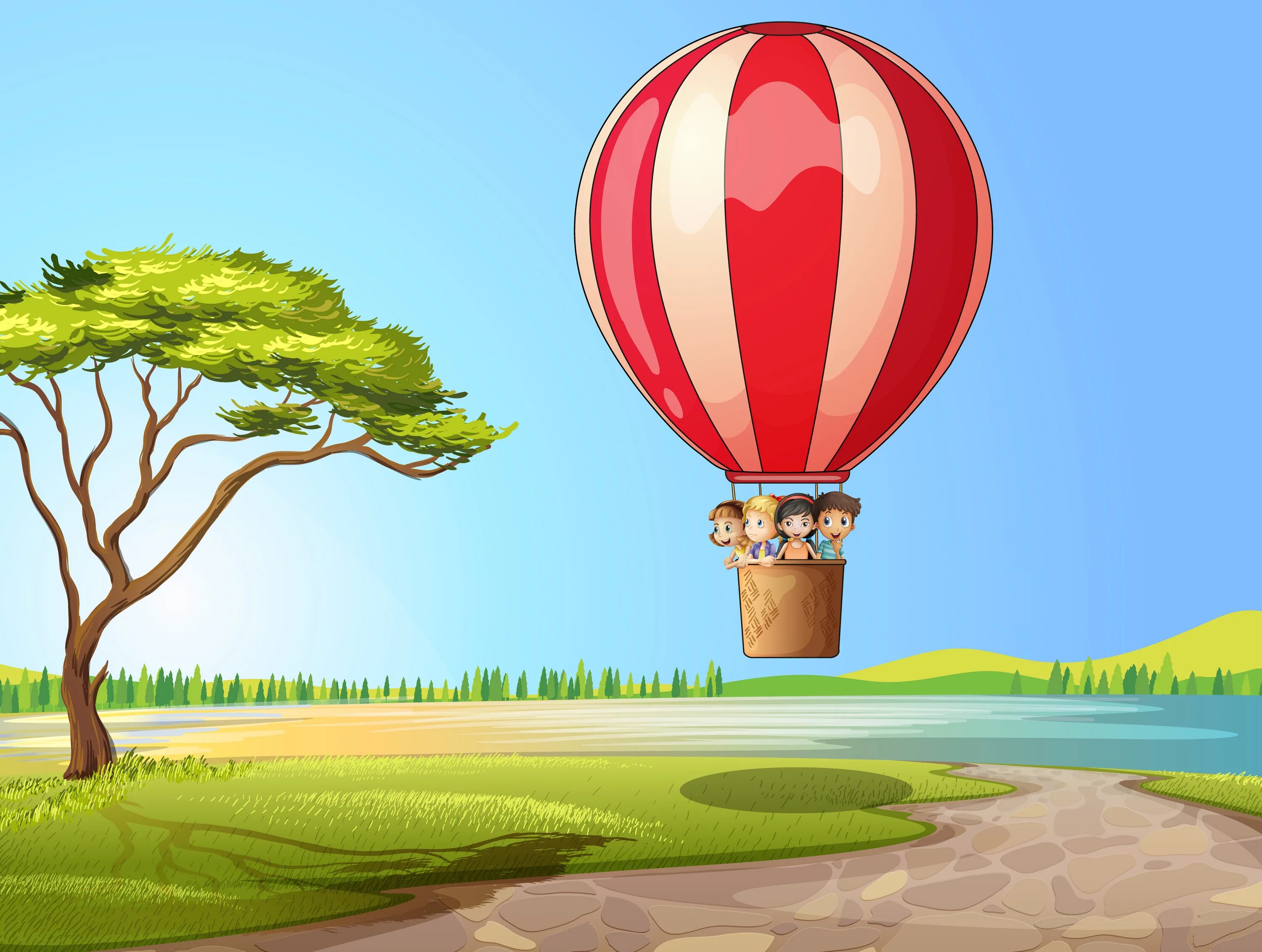 Коротышки воздушный шар. Сказочный воздушный шар. Путешествие на воздушном шаре для детей. Воздушный шар иллюстрация. На воздушном шаре иллюстрации.