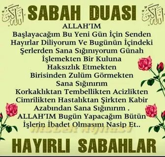 Dua al sabah - 🧡 Her Hafta Bir Dua - 44.Hafta Sorularla İslamiyet.