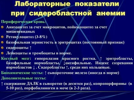 Сидеробластная анемия