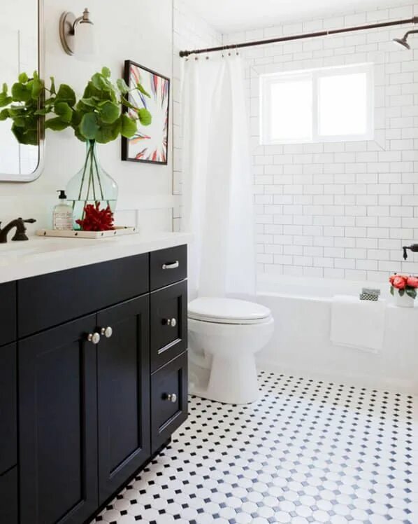 Square Tile is the New Subway Tile and We’re Not Sorry White bathroom tiles, Sma