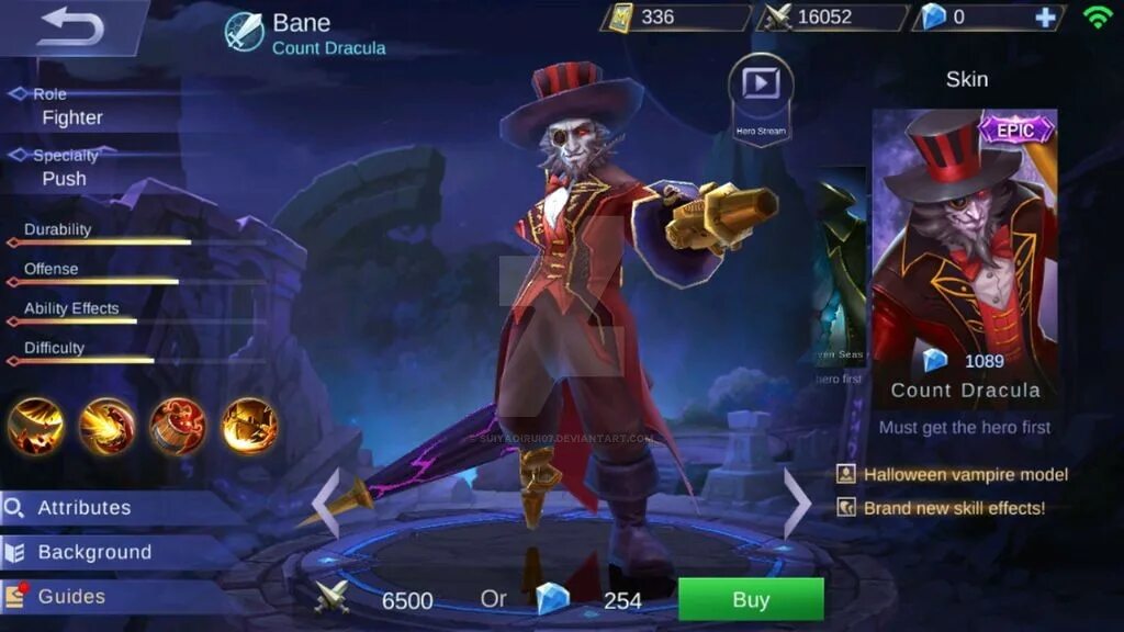 Облик хэллоуин мобайл. Бейн мобайл легендс скины. bane count dracula. mobile legends bang bang бэйн граф дракула. лезвие семи морей mobile legend бейн.