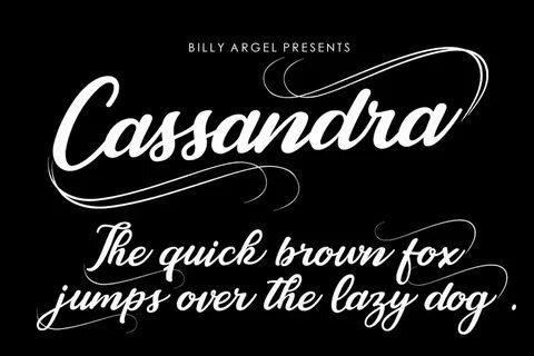 Cassandra шрифт