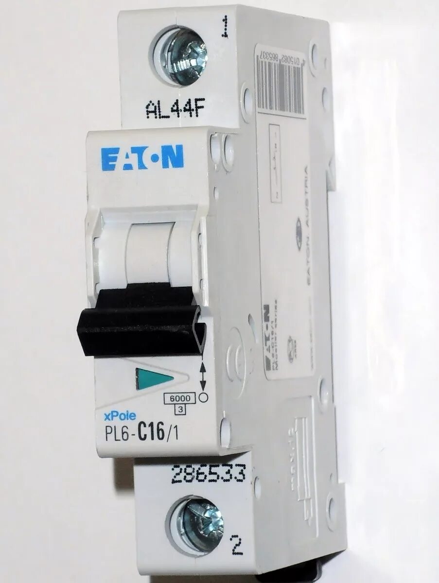 Pl6-c16/1 Eaton 286533. Автоматический выключатель pl6-c16/1, 286533. Автоматы Eaton 20c 3. 286533 Eaton.