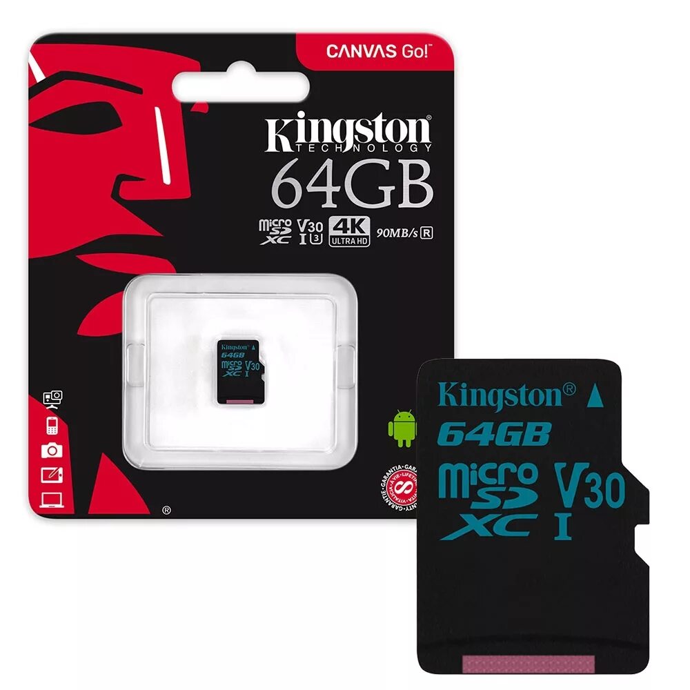 Canvas go 64gb. Microsd kingston 64. kingston 32gb microsd. карта памяти kingston 64gb. kingston microsd v30 64.